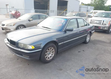2001 BMW 740Ia I Automatic из США, поврежденный, VIN WBAGG83461DN88520